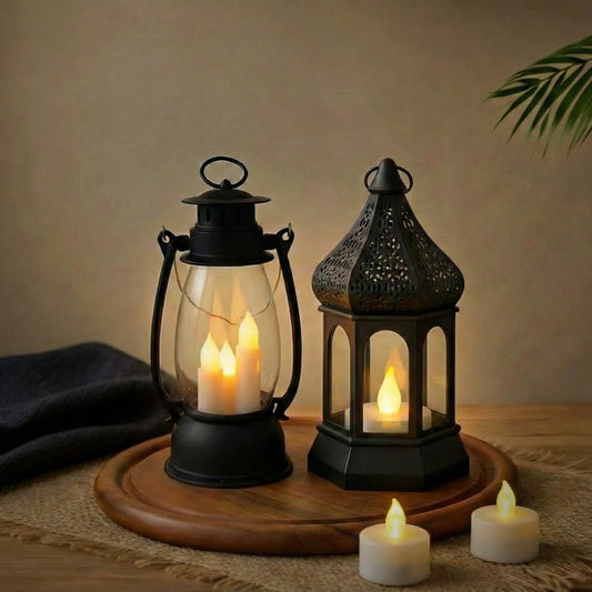 LED Lantern & Candle Ambiance Bundle