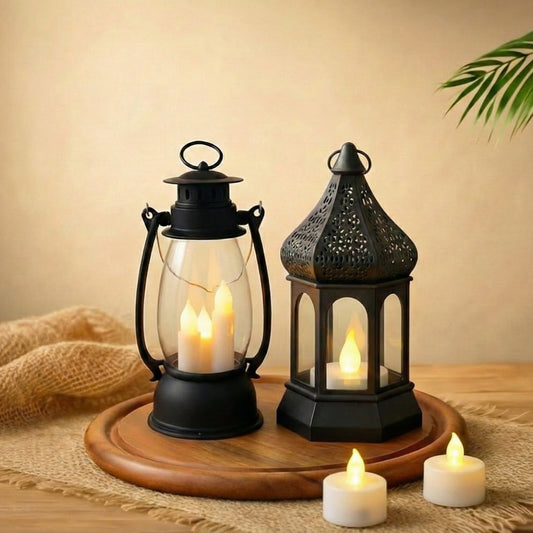 LED Lantern & Candle Ambiance Bundle