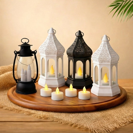 Complete 8-Piece LED Lantern & Candle Set