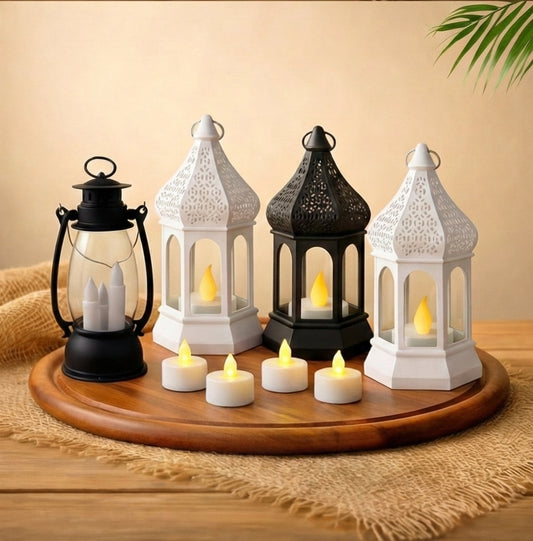 Complete 8-Piece LED Lantern & Candle Set